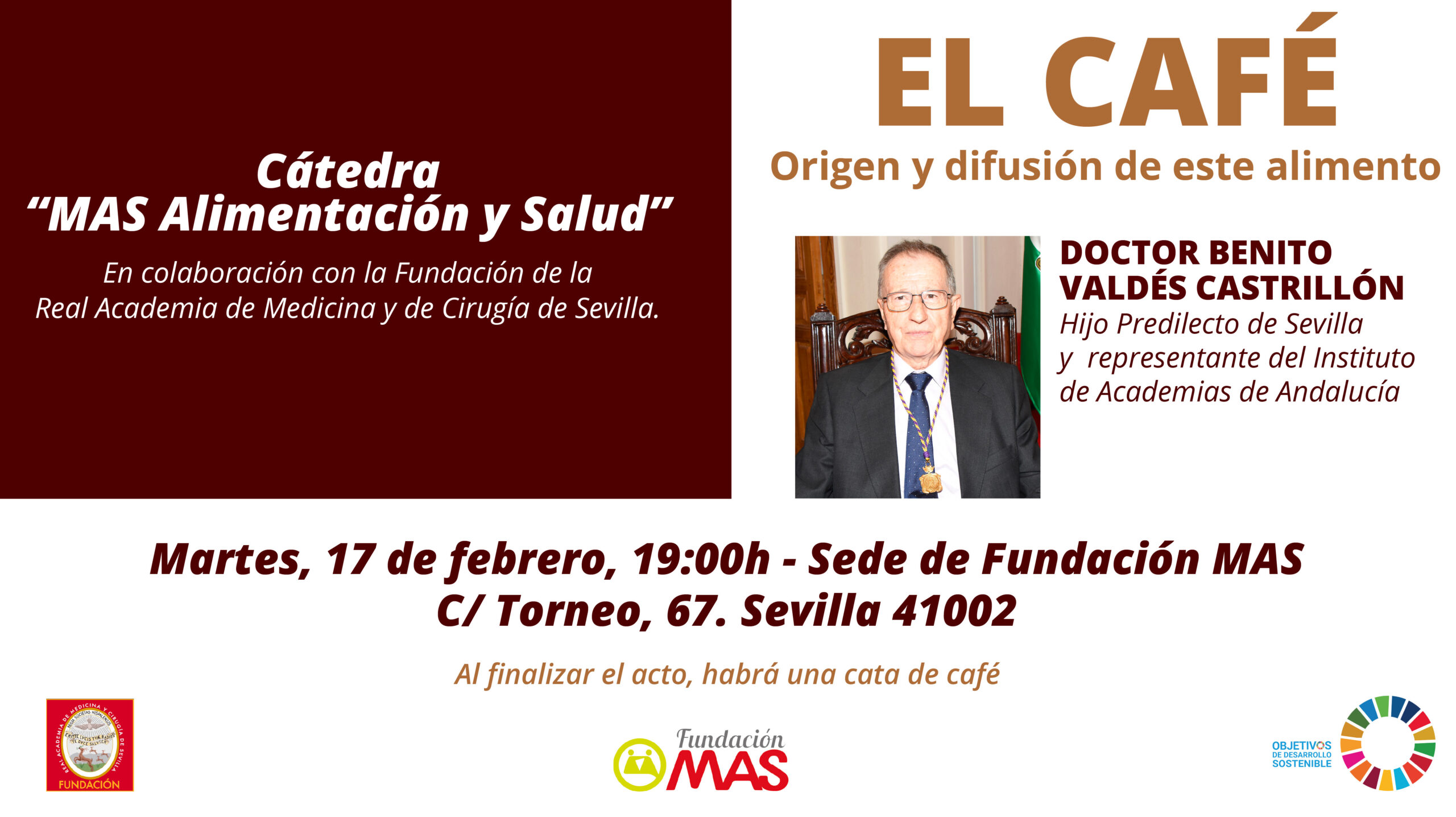 Invitación conferencia café cátedra MAS